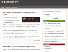 Tablet Screenshot of bloggingbits.com